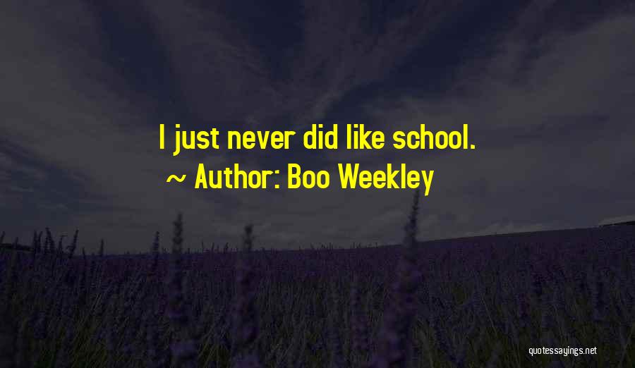 Boo Weekley Quotes: I Just Never Did Like School.