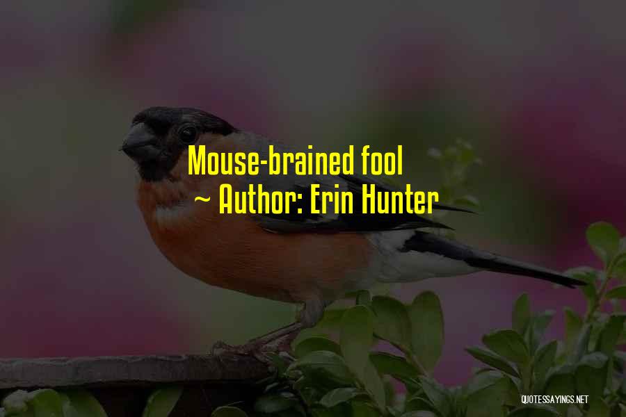Erin Hunter Quotes: Mouse-brained Fool