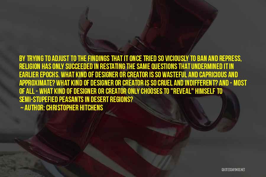 Christopher Hitchens Quotes: By Trying To Adjust To The Findings That It Once Tried So Viciously To Ban And Repress, Religion Has Only