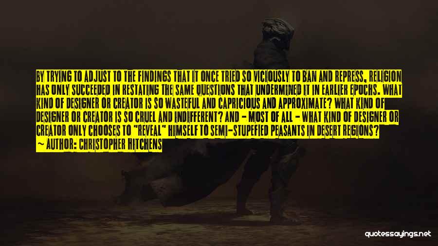 Christopher Hitchens Quotes: By Trying To Adjust To The Findings That It Once Tried So Viciously To Ban And Repress, Religion Has Only