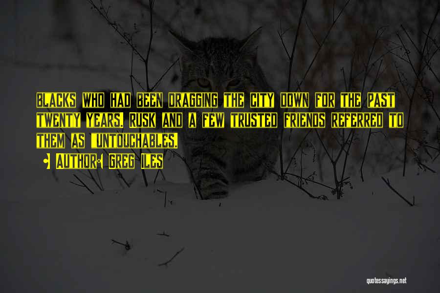 Greg Iles Quotes: Blacks Who Had Been Dragging The City Down For The Past Twenty Years. Rusk And A Few Trusted Friends Referred