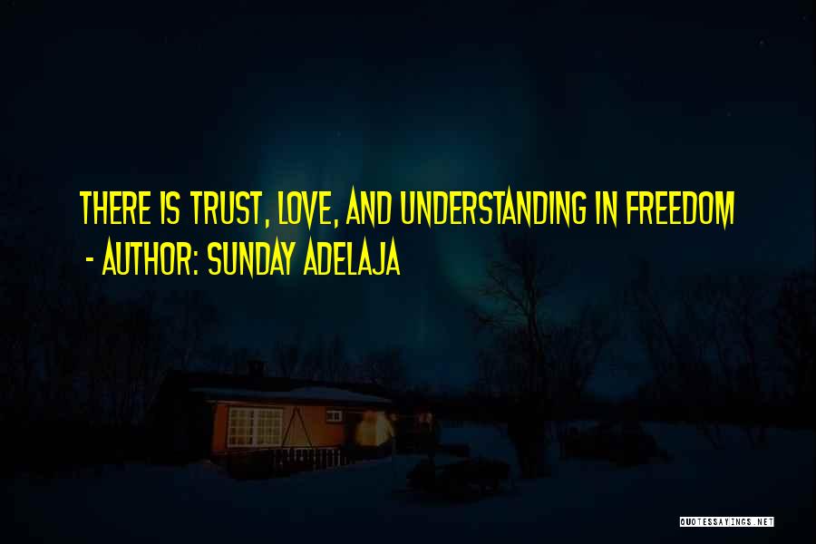 Sunday Adelaja Quotes: There Is Trust, Love, And Understanding In Freedom