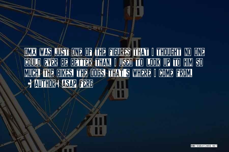 ASAP Ferg Quotes: Dmx Was Just One Of The Figures That I Thought No One Could Ever Be Better Than. I Used To