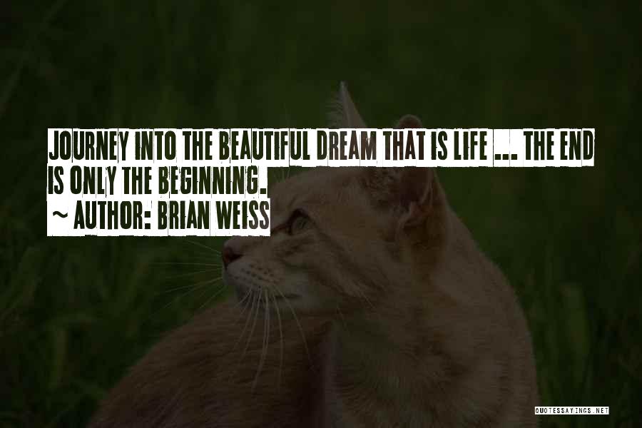 Brian Weiss Quotes: Journey Into The Beautiful Dream That Is Life ... The End Is Only The Beginning.