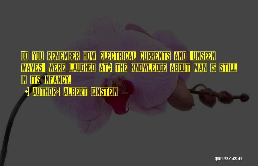 Albert Einstein Quotes: Do You Remember How Electrical Currents And 'unseen Waves' Were Laughed At? The Knowledge About Man Is Still In Its
