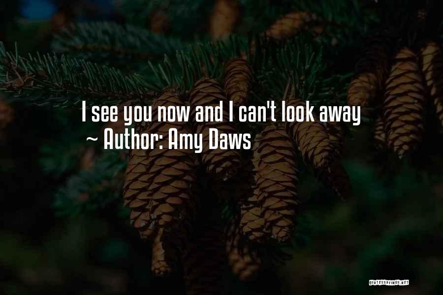 Amy Daws Quotes: I See You Now And I Can't Look Away