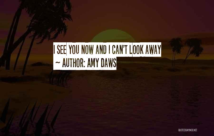 Amy Daws Quotes: I See You Now And I Can't Look Away