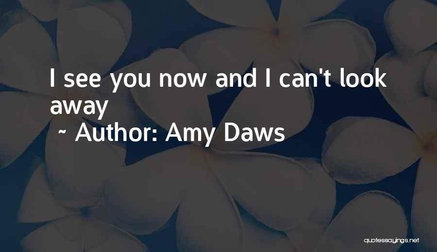 Amy Daws Quotes: I See You Now And I Can't Look Away