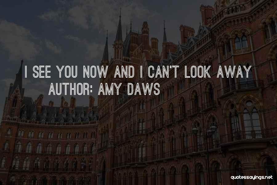 Amy Daws Quotes: I See You Now And I Can't Look Away