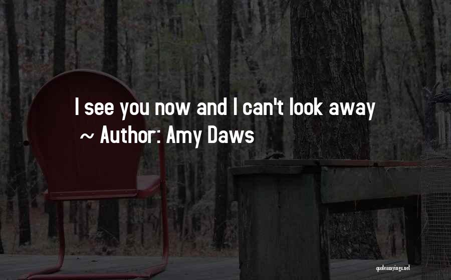 Amy Daws Quotes: I See You Now And I Can't Look Away