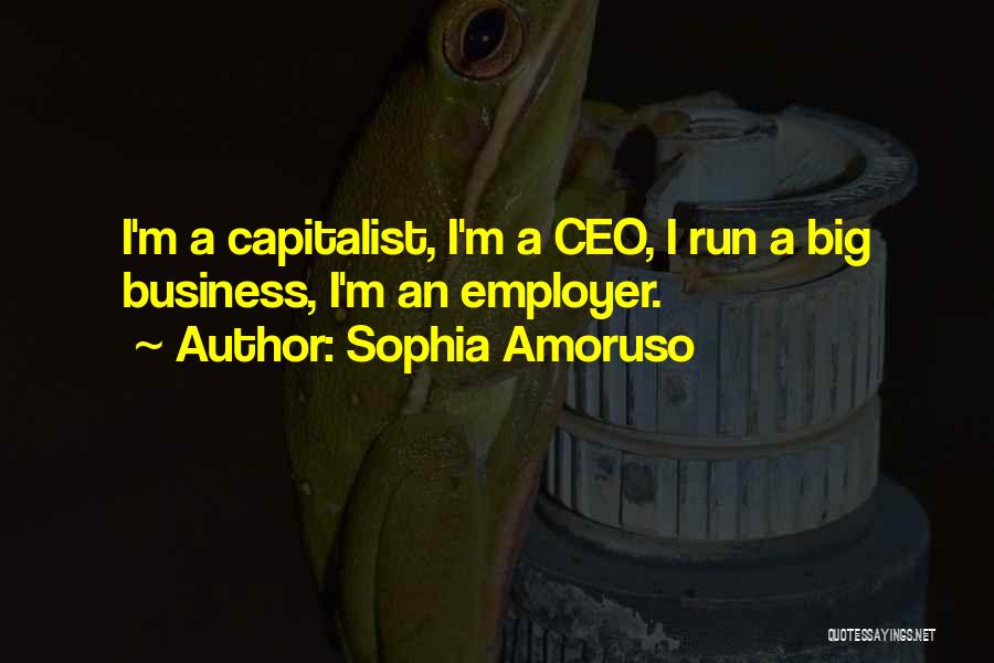 Sophia Amoruso Quotes: I'm A Capitalist, I'm A Ceo, I Run A Big Business, I'm An Employer.