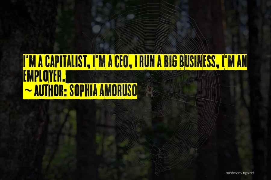 Sophia Amoruso Quotes: I'm A Capitalist, I'm A Ceo, I Run A Big Business, I'm An Employer.