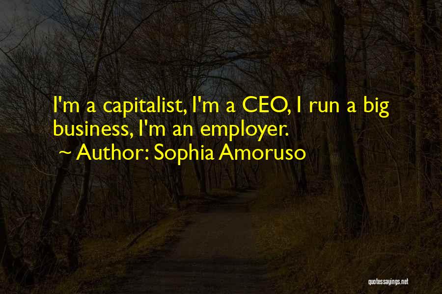 Sophia Amoruso Quotes: I'm A Capitalist, I'm A Ceo, I Run A Big Business, I'm An Employer.