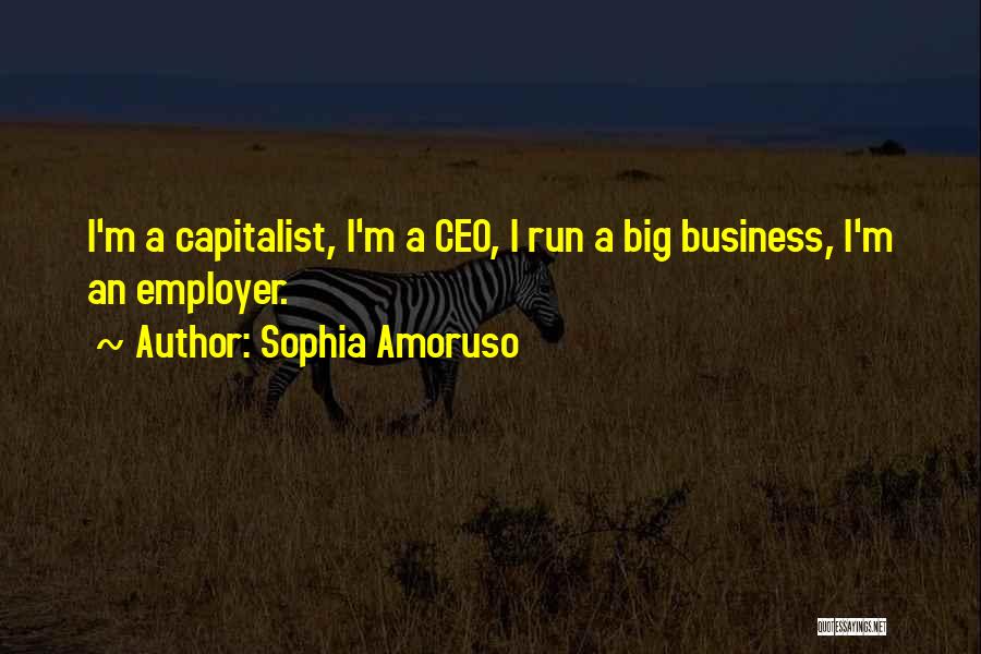 Sophia Amoruso Quotes: I'm A Capitalist, I'm A Ceo, I Run A Big Business, I'm An Employer.
