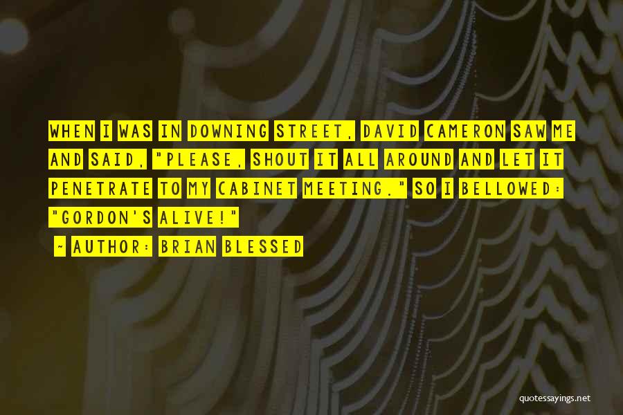 Brian Blessed Quotes: When I Was In Downing Street, David Cameron Saw Me And Said, Please, Shout It All Around And Let It