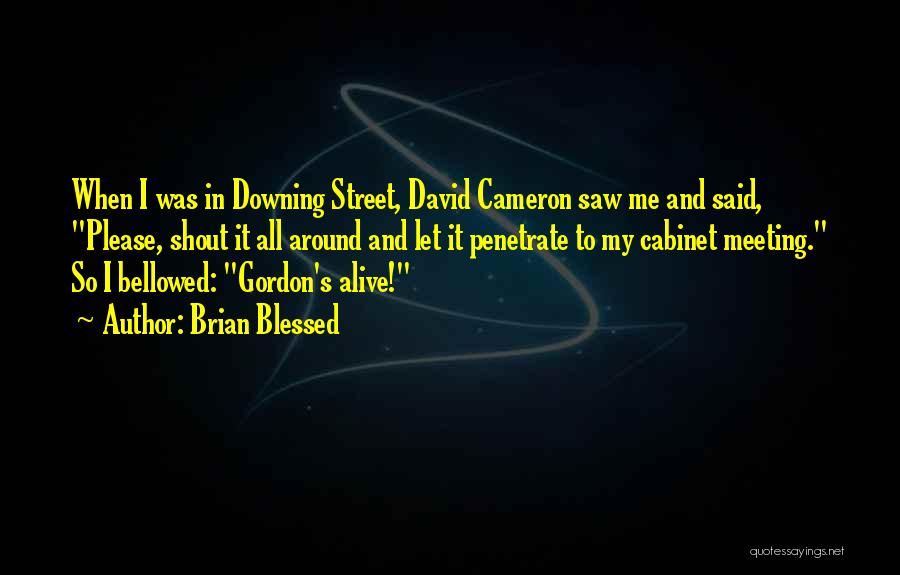Brian Blessed Quotes: When I Was In Downing Street, David Cameron Saw Me And Said, Please, Shout It All Around And Let It