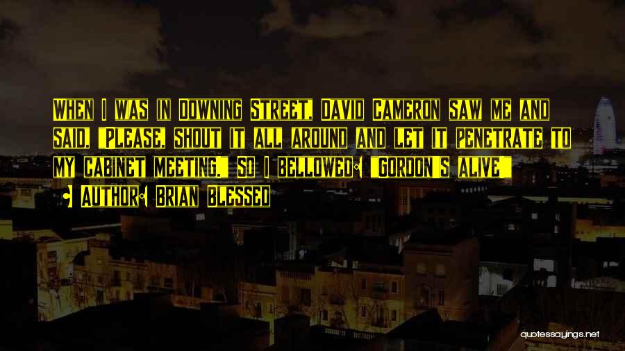 Brian Blessed Quotes: When I Was In Downing Street, David Cameron Saw Me And Said, Please, Shout It All Around And Let It