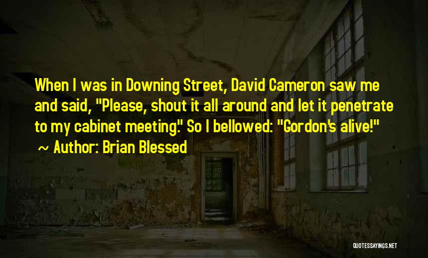 Brian Blessed Quotes: When I Was In Downing Street, David Cameron Saw Me And Said, Please, Shout It All Around And Let It