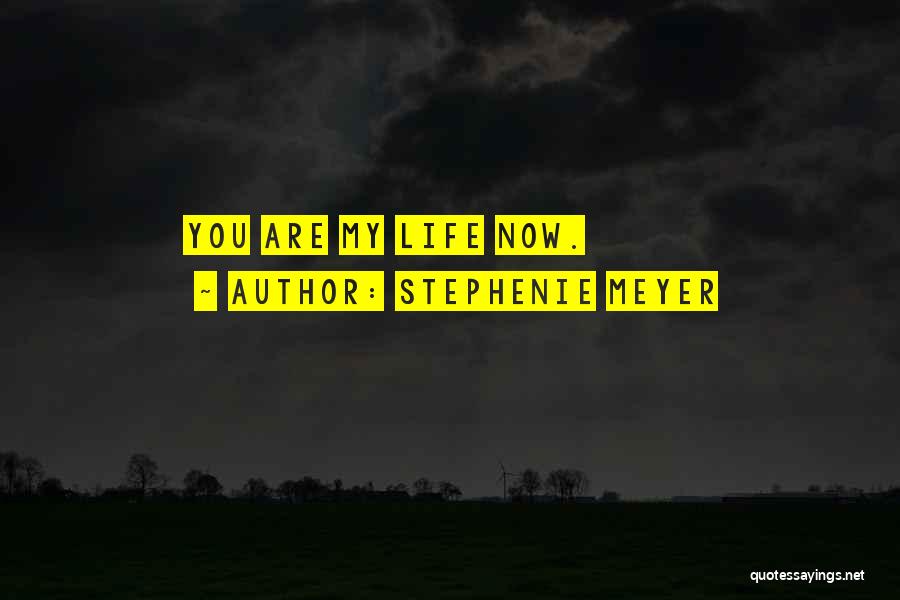 Stephenie Meyer Quotes: You Are My Life Now.