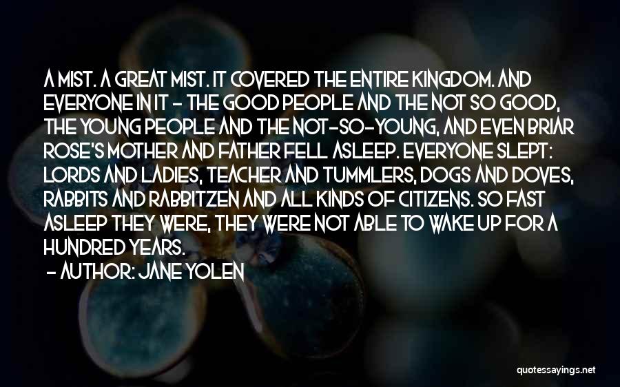 Jane Yolen Quotes: A Mist. A Great Mist. It Covered The Entire Kingdom. And Everyone In It - The Good People And The