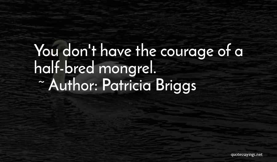 Patricia Briggs Quotes: You Don't Have The Courage Of A Half-bred Mongrel.