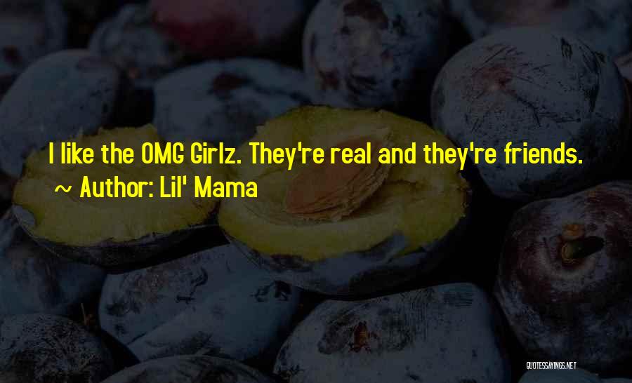 Lil' Mama Quotes: I Like The Omg Girlz. They're Real And They're Friends.