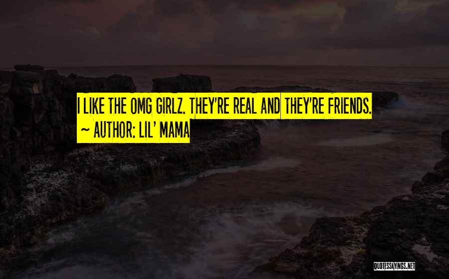 Lil' Mama Quotes: I Like The Omg Girlz. They're Real And They're Friends.