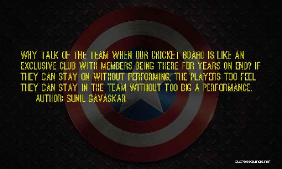 Sunil Gavaskar Quotes: Why Talk Of The Team When Our Cricket Board Is Like An Exclusive Club With Members Being There For Years