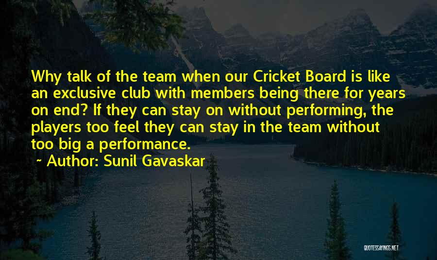 Sunil Gavaskar Quotes: Why Talk Of The Team When Our Cricket Board Is Like An Exclusive Club With Members Being There For Years