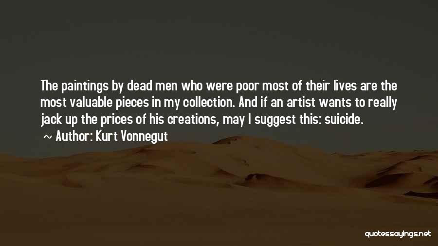 Kurt Vonnegut Quotes: The Paintings By Dead Men Who Were Poor Most Of Their Lives Are The Most Valuable Pieces In My Collection.