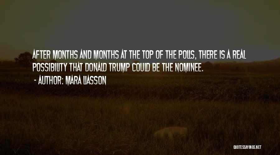 Mara Liasson Quotes: After Months And Months At The Top Of The Polls, There Is A Real Possibility That Donald Trump Could Be