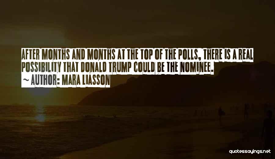 Mara Liasson Quotes: After Months And Months At The Top Of The Polls, There Is A Real Possibility That Donald Trump Could Be