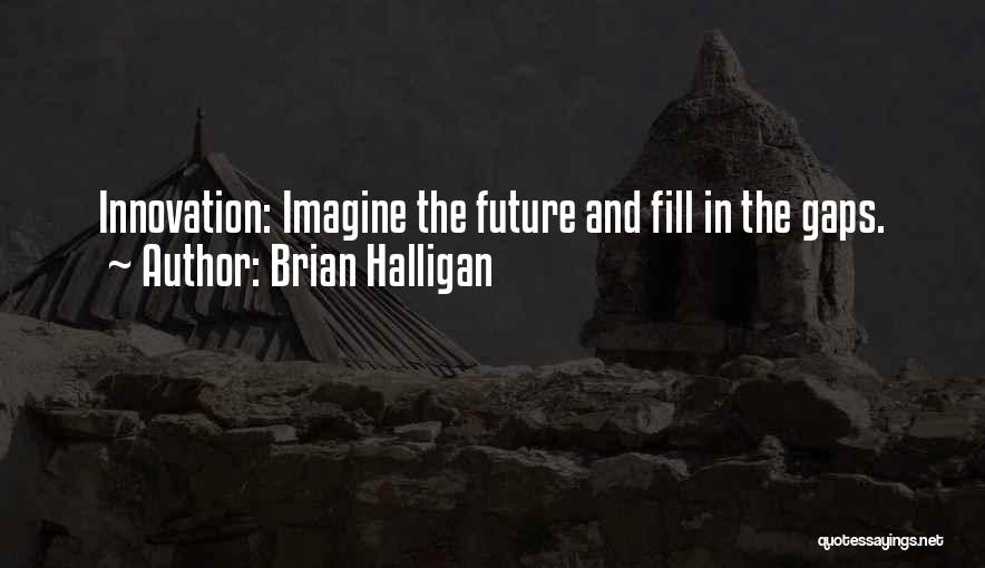 Brian Halligan Quotes: Innovation: Imagine The Future And Fill In The Gaps.