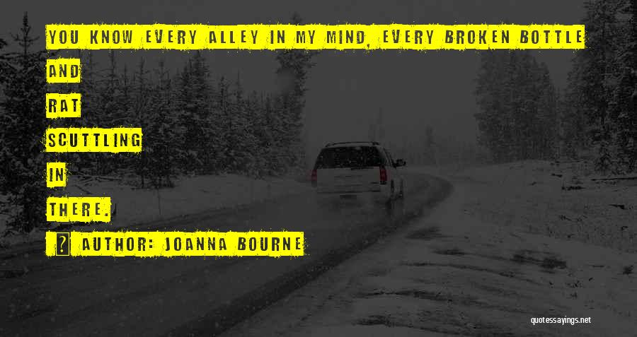 Joanna Bourne Quotes: You Know Every Alley In My Mind, Every Broken Bottle And Rat Scuttling In There.