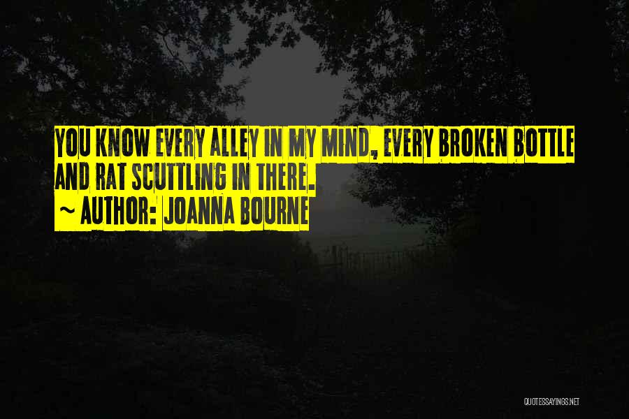 Joanna Bourne Quotes: You Know Every Alley In My Mind, Every Broken Bottle And Rat Scuttling In There.