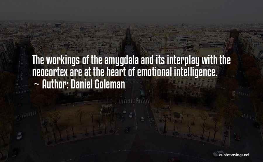 Daniel Goleman Quotes: The Workings Of The Amygdala And Its Interplay With The Neocortex Are At The Heart Of Emotional Intelligence.