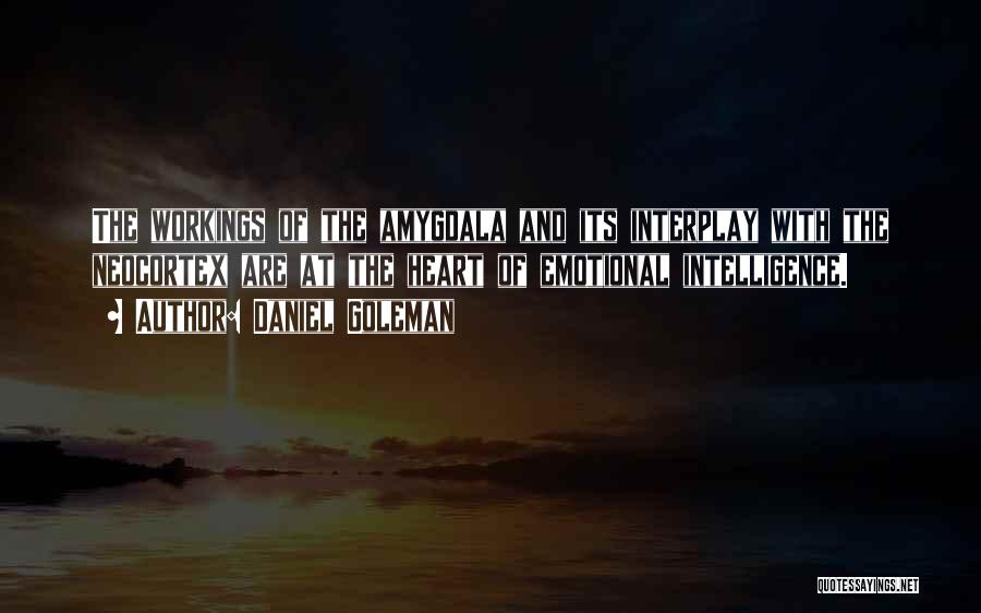 Daniel Goleman Quotes: The Workings Of The Amygdala And Its Interplay With The Neocortex Are At The Heart Of Emotional Intelligence.