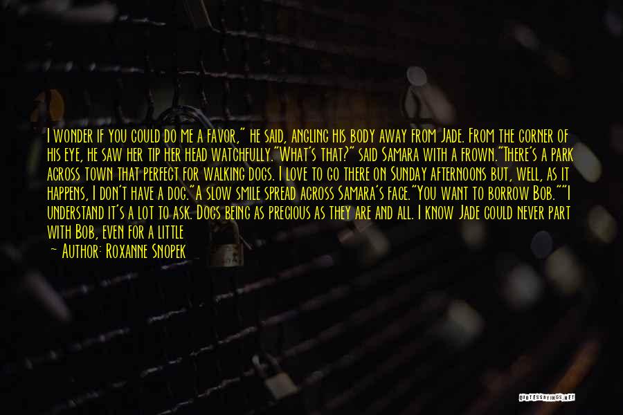 Roxanne Snopek Quotes: I Wonder If You Could Do Me A Favor, He Said, Angling His Body Away From Jade. From The Corner