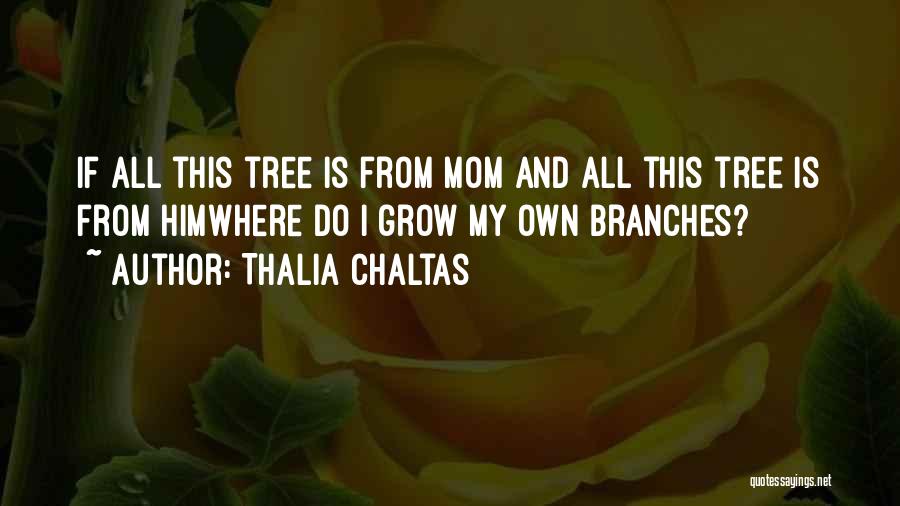 Thalia Chaltas Quotes: If All This Tree Is From Mom And All This Tree Is From Himwhere Do I Grow My Own Branches?