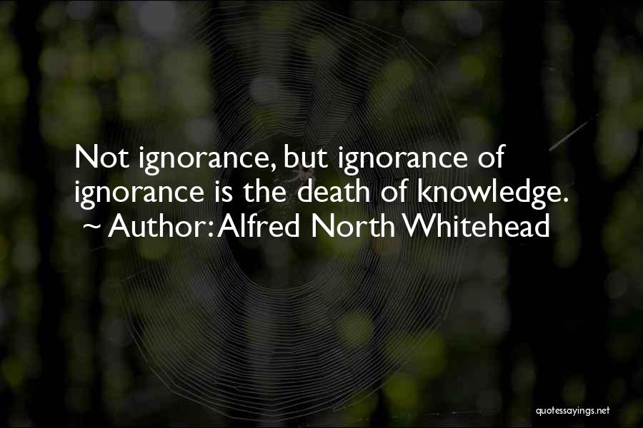 Alfred North Whitehead Quotes: Not Ignorance, But Ignorance Of Ignorance Is The Death Of Knowledge.