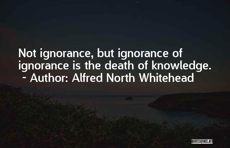 Alfred North Whitehead Quotes: Not Ignorance, But Ignorance Of Ignorance Is The Death Of Knowledge.