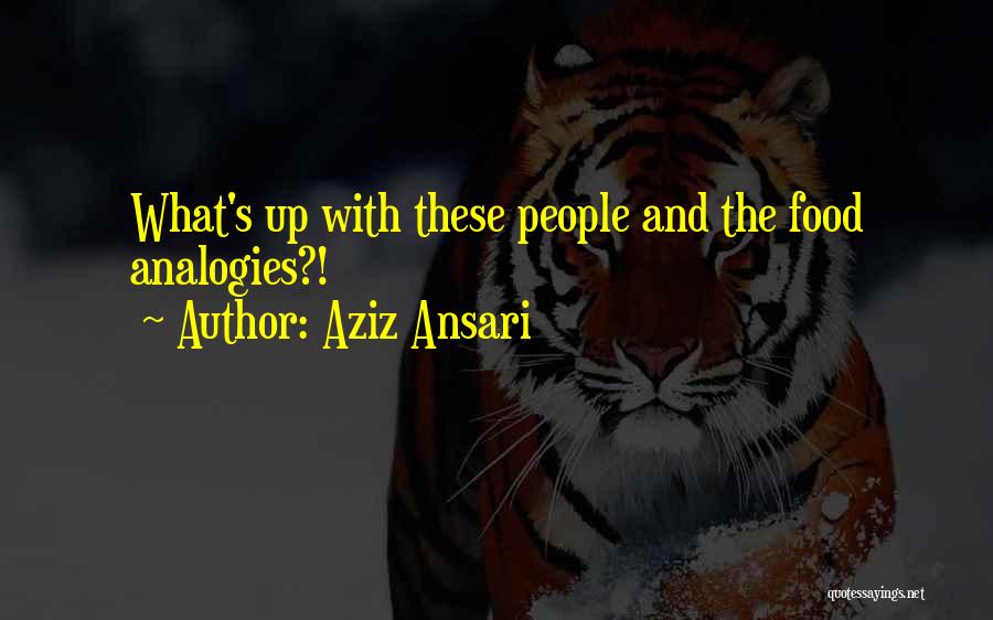 Aziz Ansari Quotes: What's Up With These People And The Food Analogies?!
