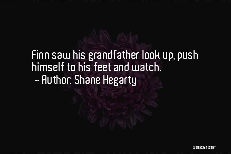 Shane Hegarty Quotes: Finn Saw His Grandfather Look Up, Push Himself To His Feet And Watch.