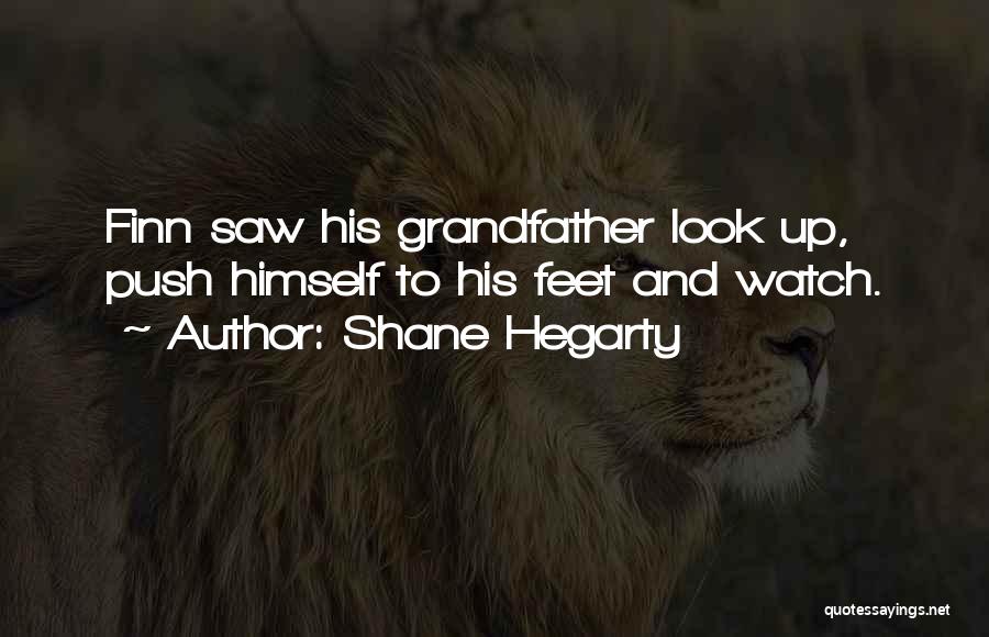 Shane Hegarty Quotes: Finn Saw His Grandfather Look Up, Push Himself To His Feet And Watch.