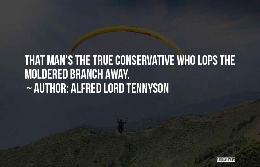 Alfred Lord Tennyson Quotes: That Man's The True Conservative Who Lops The Moldered Branch Away.