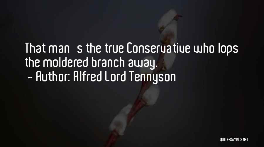 Alfred Lord Tennyson Quotes: That Man's The True Conservative Who Lops The Moldered Branch Away.