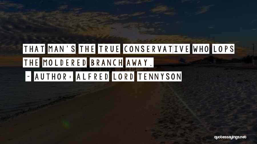 Alfred Lord Tennyson Quotes: That Man's The True Conservative Who Lops The Moldered Branch Away.