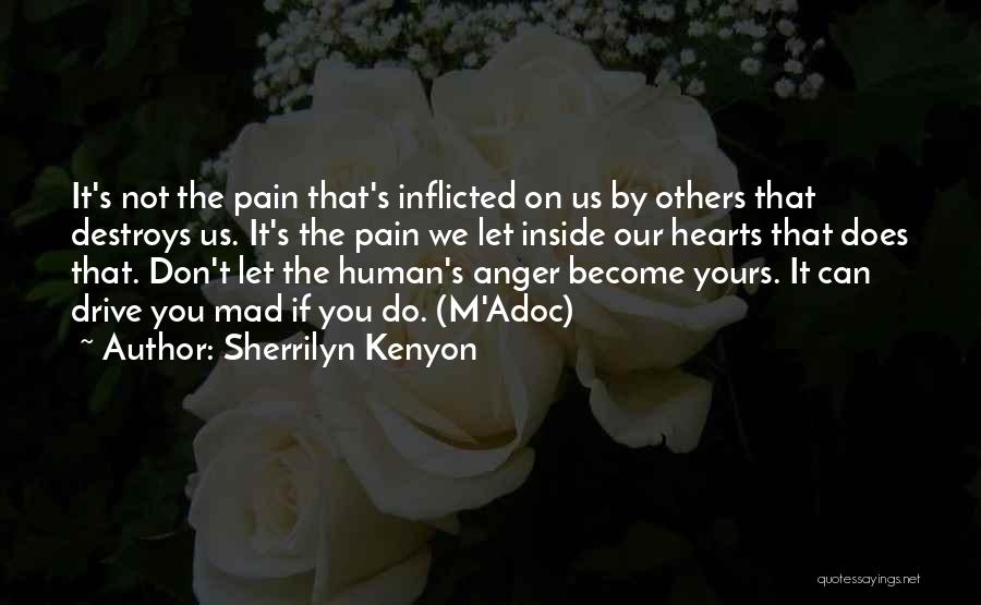 Sherrilyn Kenyon Quotes: It's Not The Pain That's Inflicted On Us By Others That Destroys Us. It's The Pain We Let Inside Our