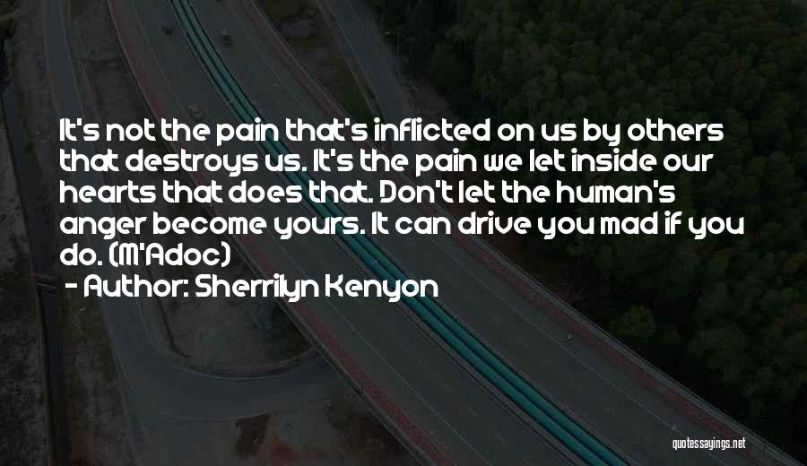 Sherrilyn Kenyon Quotes: It's Not The Pain That's Inflicted On Us By Others That Destroys Us. It's The Pain We Let Inside Our