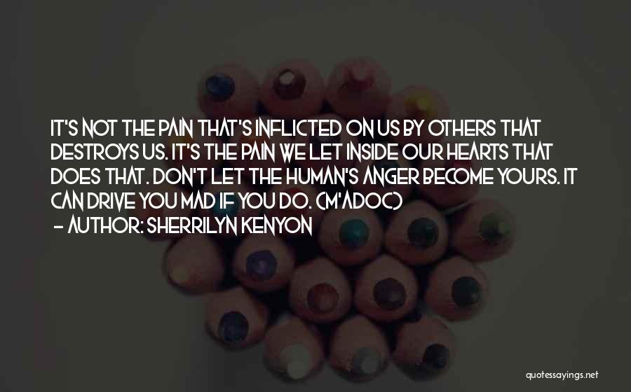 Sherrilyn Kenyon Quotes: It's Not The Pain That's Inflicted On Us By Others That Destroys Us. It's The Pain We Let Inside Our